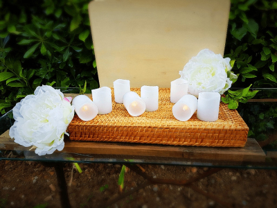 bougies factices location déco mariage