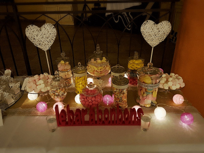 bar à bonbons à louer pour mariage, bapteme dans les alpes maritimes