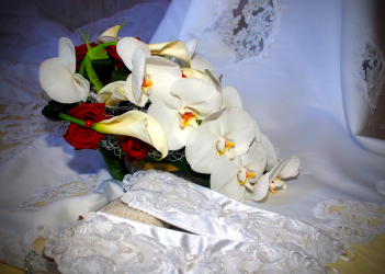 bouquet de mariée accessoire robe de mariée mariage slv