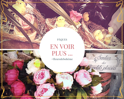 paques fetes fleuriste composition bouquet