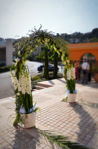 arche fleurie mariage