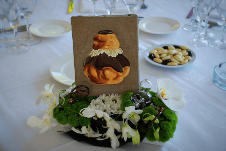 toile dessinée religieuse theme dessert fleurs de boheme