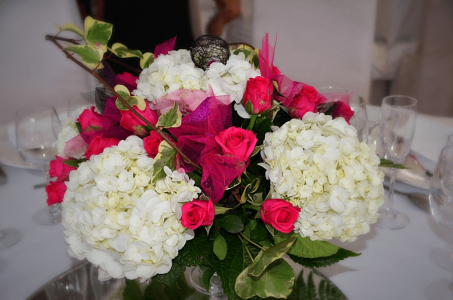 décoration table de mariage romantique