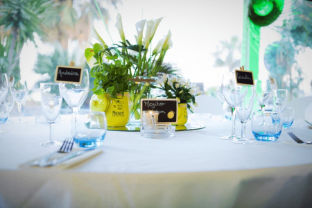 theme mariage mojito déco de table