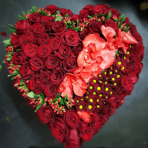 coeur de deuil fleurs de boheme