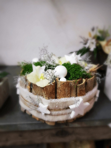 composition centre de table decoration de table de noel