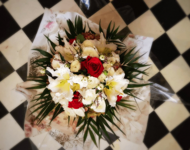 composition florale pour sa moitie