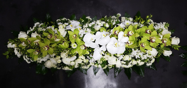 gerbe speciale deuil - fleurs de boheme